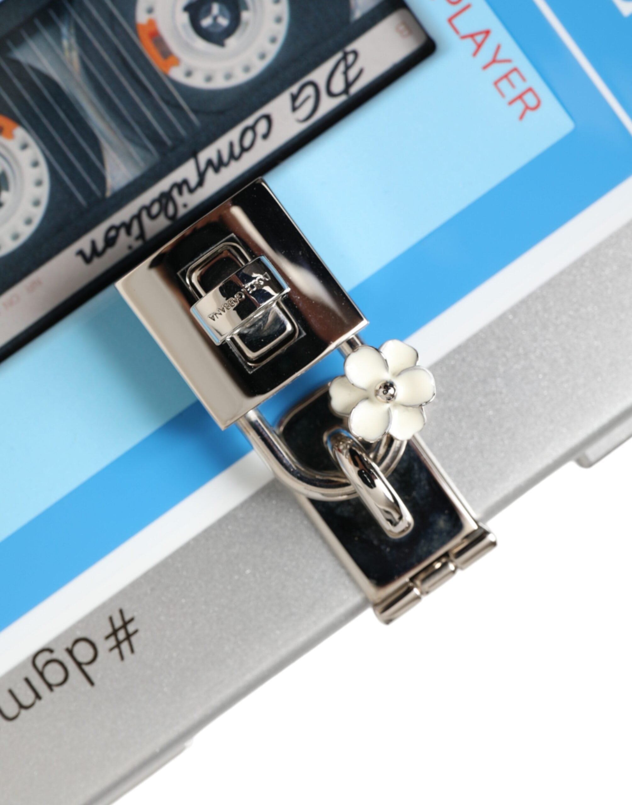 Dolce & Gabbana Çok Renkli Kutu Walkman Ahşap Deri El Çantası Omuz Çantası